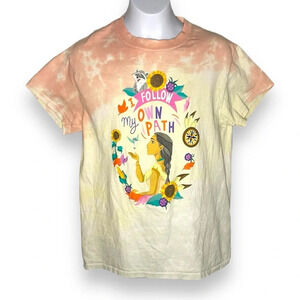 Disney Princess Pocahontas Tie-Dye T-Shirt Kids XL – “I Follow My Own Path”